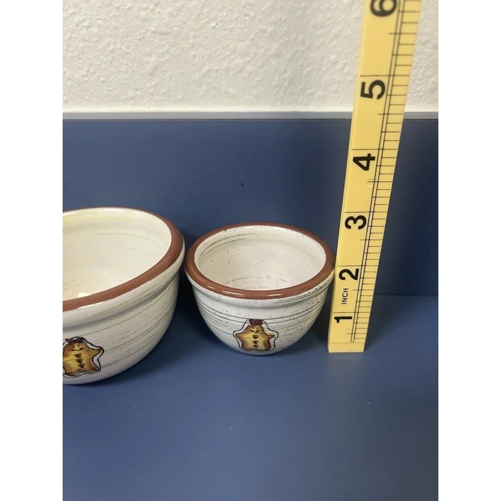 Boyds Bears Jilian's Sugar Spice Bowls 654616 Miniature Nesting Bearware Pottery